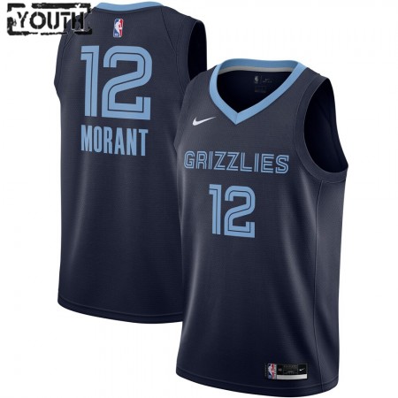 Kinder NBA Memphis Grizzlies Trikot Ja Morant 12 Nike 2020-2021 Icon Edition Swingman